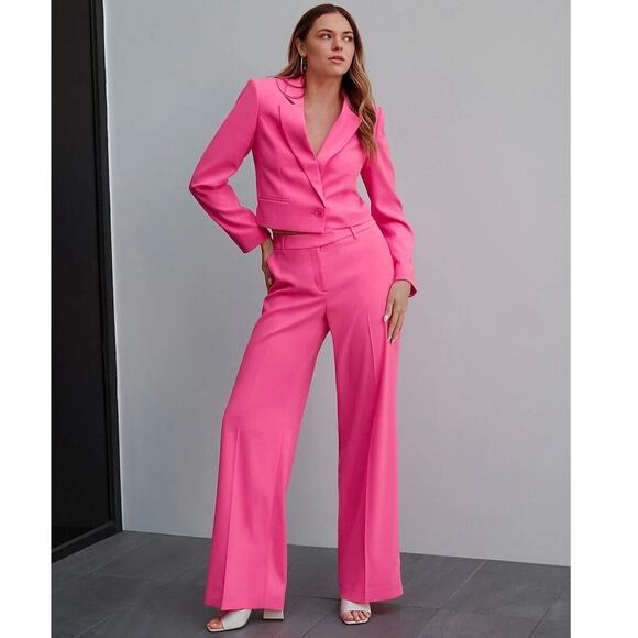 Express Gum Pop One-Button Cropped Blazer Size XS - Picture 2 of 8